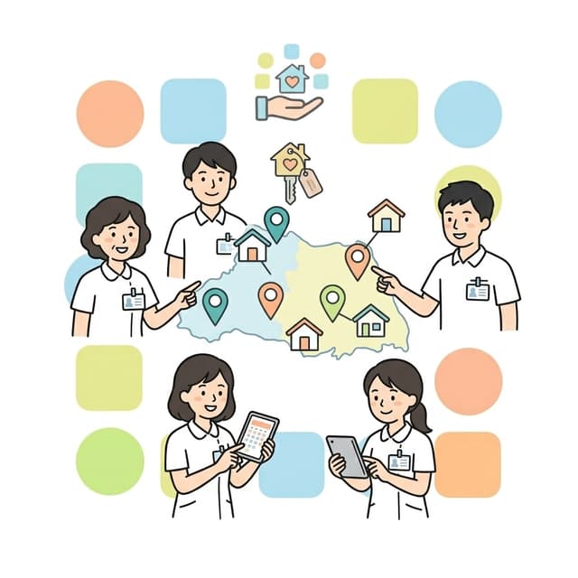 埼玉県内の対応エリアを示すイラスト